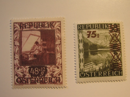 2 Austria Unused  Stamp(s)