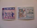 2 Liberia Unused  Stamp(s)