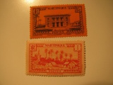 2 Martinique Unused  Stamp(s)