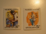 2 Netherlands Antilles Unused  Stamp(s)
