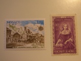 2 Monaco Unused  Stamp(s)