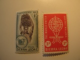 2 Sierra Leone Unused  Stamp(s)