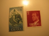 2 Spain Unused  Stamp(s)