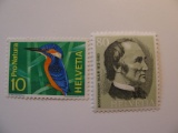 2 Switzerland Unused  Stamp(s)