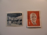 2 Turkey Unused  Stamp(s)