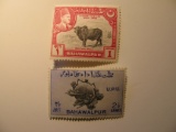 2 Bahawalpur Unused  Stamp(s)