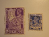 2 Burma Unused  Stamp(s)