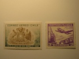 2 Chile Unused  Stamp(s)