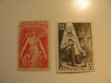2 Monaco  Unused  Stamp(s)