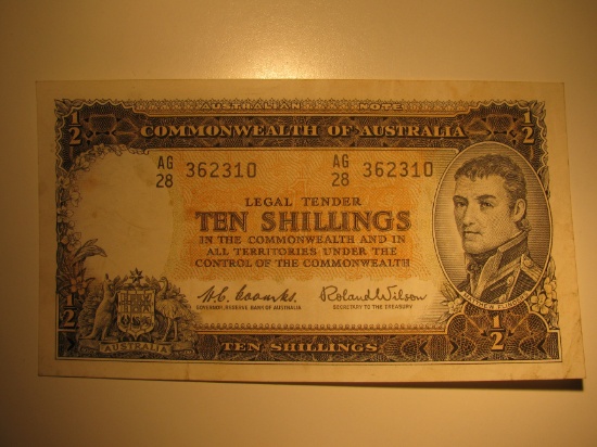 1954 Australia 10 Shillings