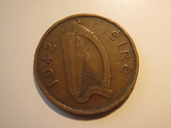 1942 (WWII) Ireland 1/2 Penny