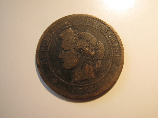 1875 -K France 10 Centimes