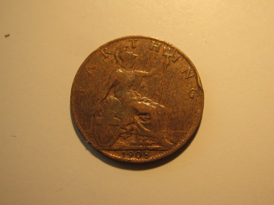 1909 Great Britain Farthing