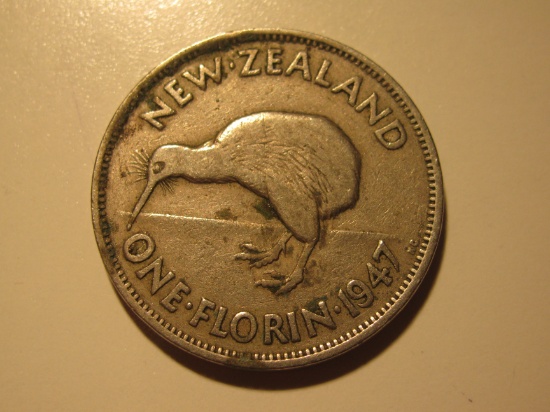 1947 New Zealand 1 Florin