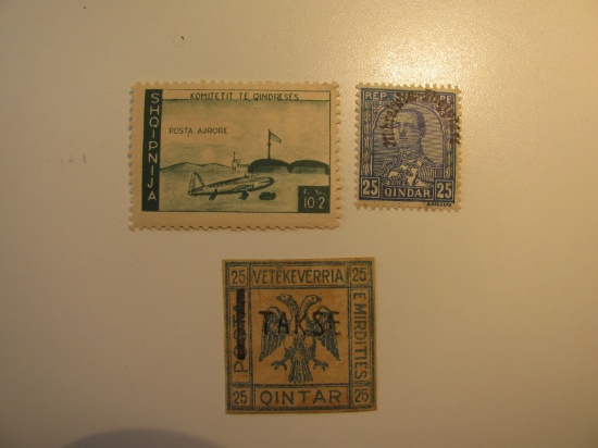 3 Albania Unused  Stamp(s)