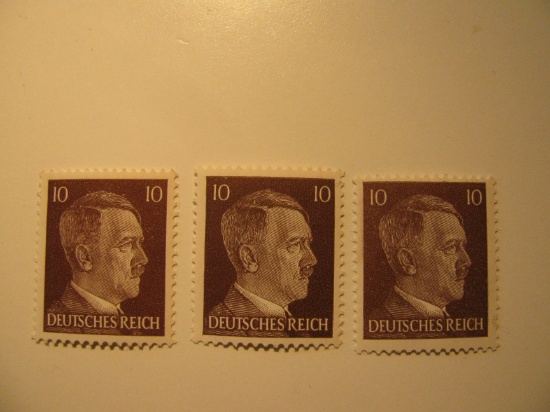 3 Nazi Germany Unused Stamp(s)