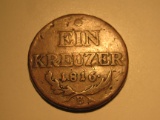 1816 - B Austria 1 Kreuzer