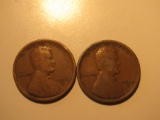 2x 196-D USA Wheat penniesw