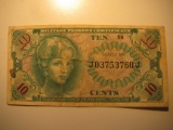 U.S. Military Payment Certificate from (Vietnam era) 10 Cents