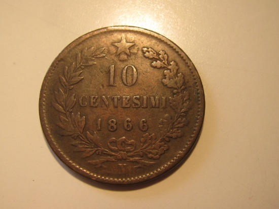 1866 - N  Italy 10 Centismi