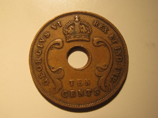 1942 (WWII) East Africa 10 Cents