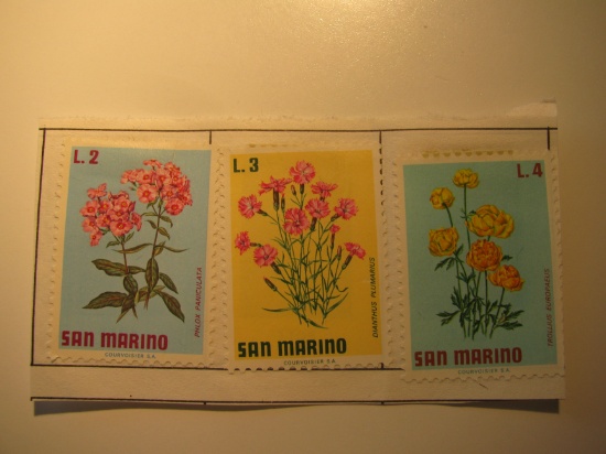 3 San Marino Unused  Stamp(s)
