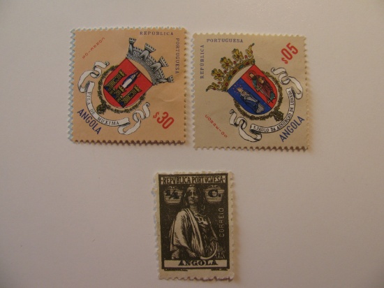 3 Angola Unused  Stamp(s)