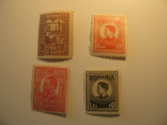 4 Romania Unused  Stamp(s)