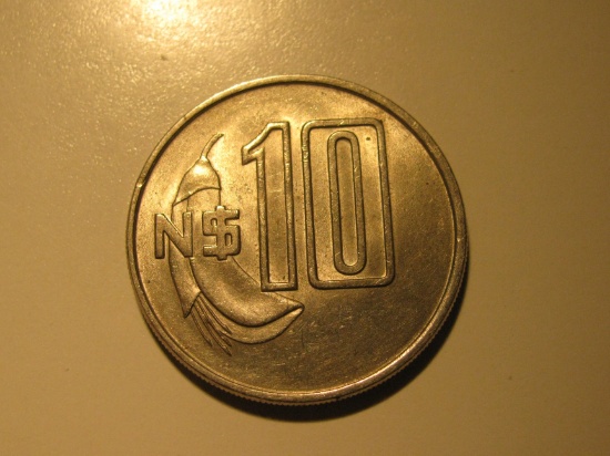 Foreign Coins: Uruguay 10 Pesos