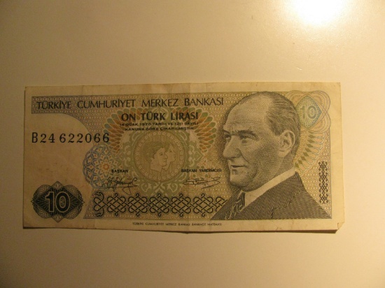 Foreign Currency: Turkey 10 Lirasi