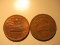 Foreign Coins: 1945 & 1969 Mexico 20 Centavos
