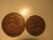 Foreign Coins: Great Britain 1920 Penny & 1947 1/2 Penny