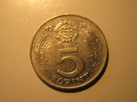 Foreign Coins: Communist Hungary 1976 5 Forint