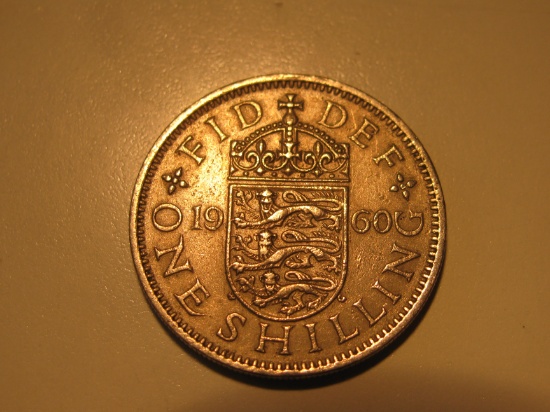 Foreign Coins: 1960 Great Britain 1 Shilling