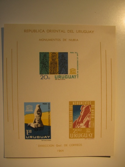 Vintage Unused stamps set of: Uruguay Stamp Sheet