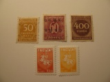 3x Germay & 2xBelarus Unused  Stamp(s)
