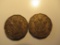 Foreign Coins: 1943 (WWII) & 1944 (WWII) Great Britain 3 Pences