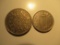 Foreign Coins: 1956 Great Britain 2 & 1955 1 Shillings