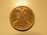 Foreign Coins: 1936 Nazi Germany  5 Pfennig