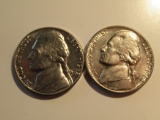 US Coins: 2x1962-D BU/Clean 5 Cents