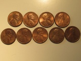 US Coins: 2xBU/Clean 1971-D, 2xBU/Claen 1977-D& 5xBU/Clean 1979-D pennies