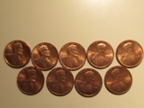 US Coins: 9xBU/Clean 1979-D pennies