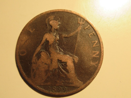 1899 Great Britain Penny (Queen Victoria Era)