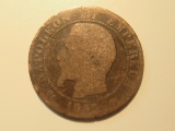 1855 France 5 Centimes