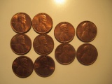 US Coins: BU/Clean 3x1970-D,3x1979,2x1978-D,1971-S & 1973-S pennies