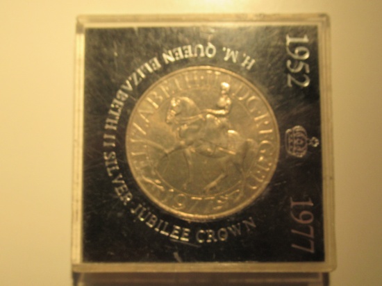 Great Briatin 1977 Queen Elizabeth Silver Jubilee Crown