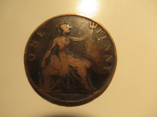 1900 Great Britain Penny (Queen Victoria Era)