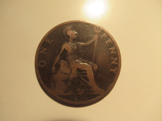 1896 Great Britain Penny (Queen Victoria Era)
