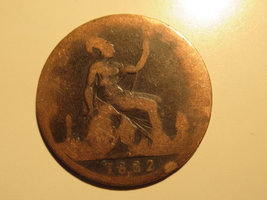 1882 Great Britain Penny (Queen Victoria Era)
