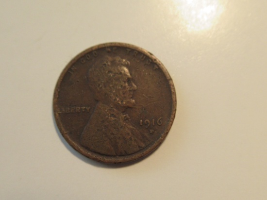 US Coins: 1916-D  Wheat penney